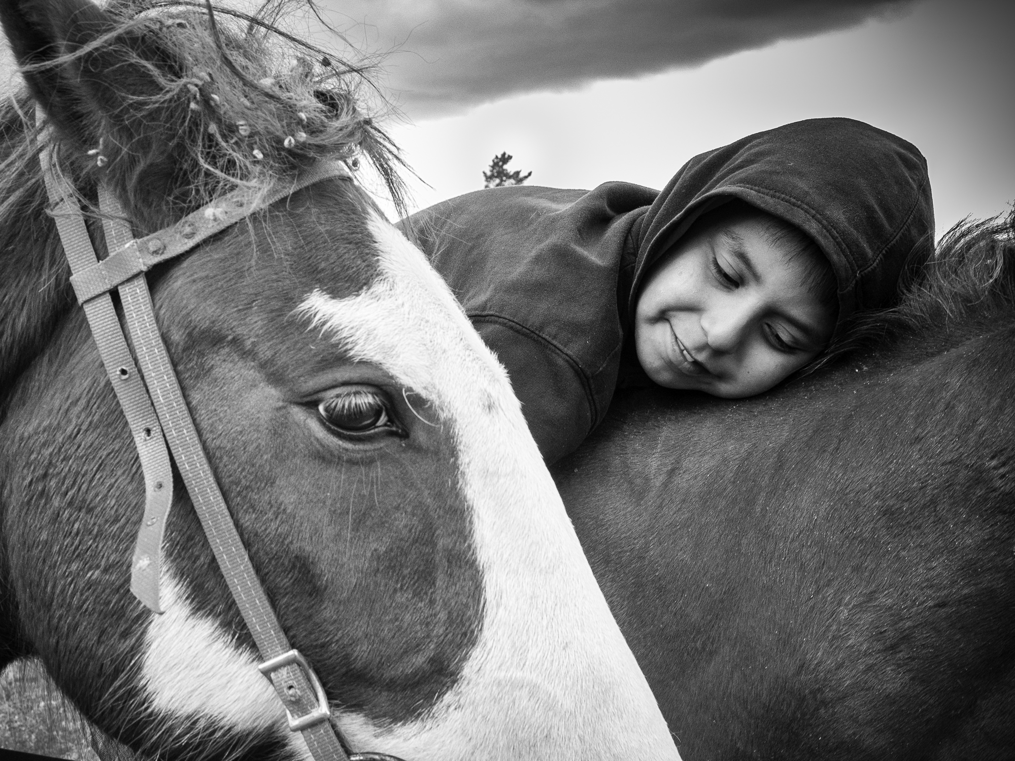 Quinton White Quills at Tom Crawford’s Youth Program, Blackfeet Reservation, Montana, 2015 by Sue Reynolds